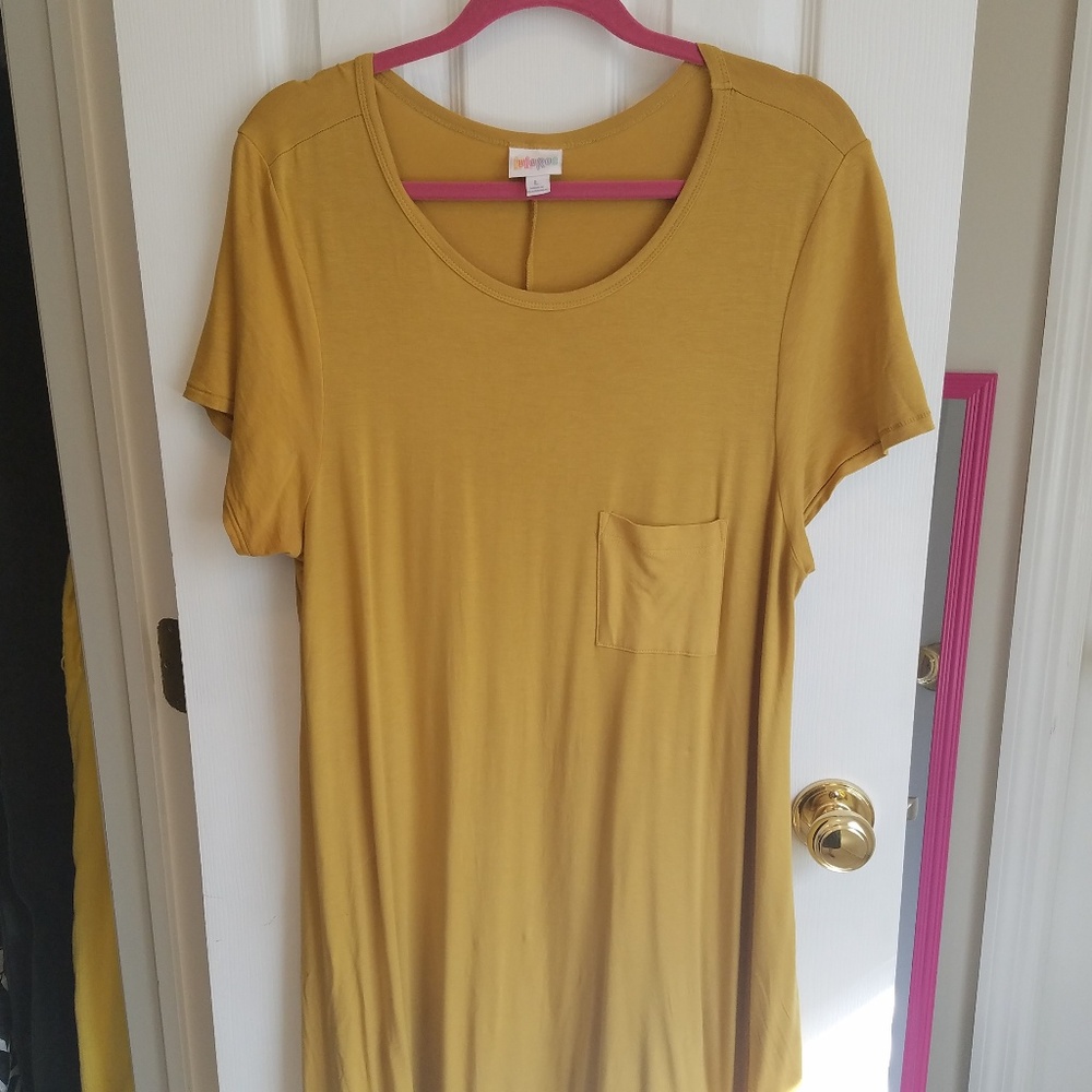 LuLaRoe Large L Mustard Carly